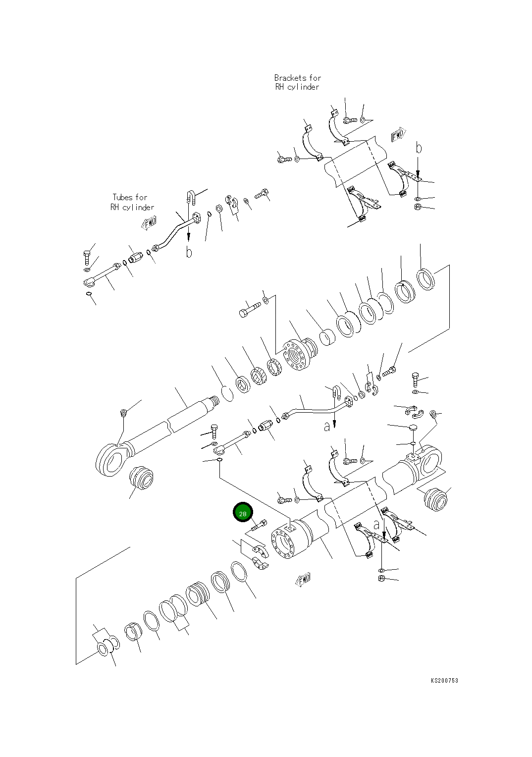 Болт 01252-61670  Komatsu