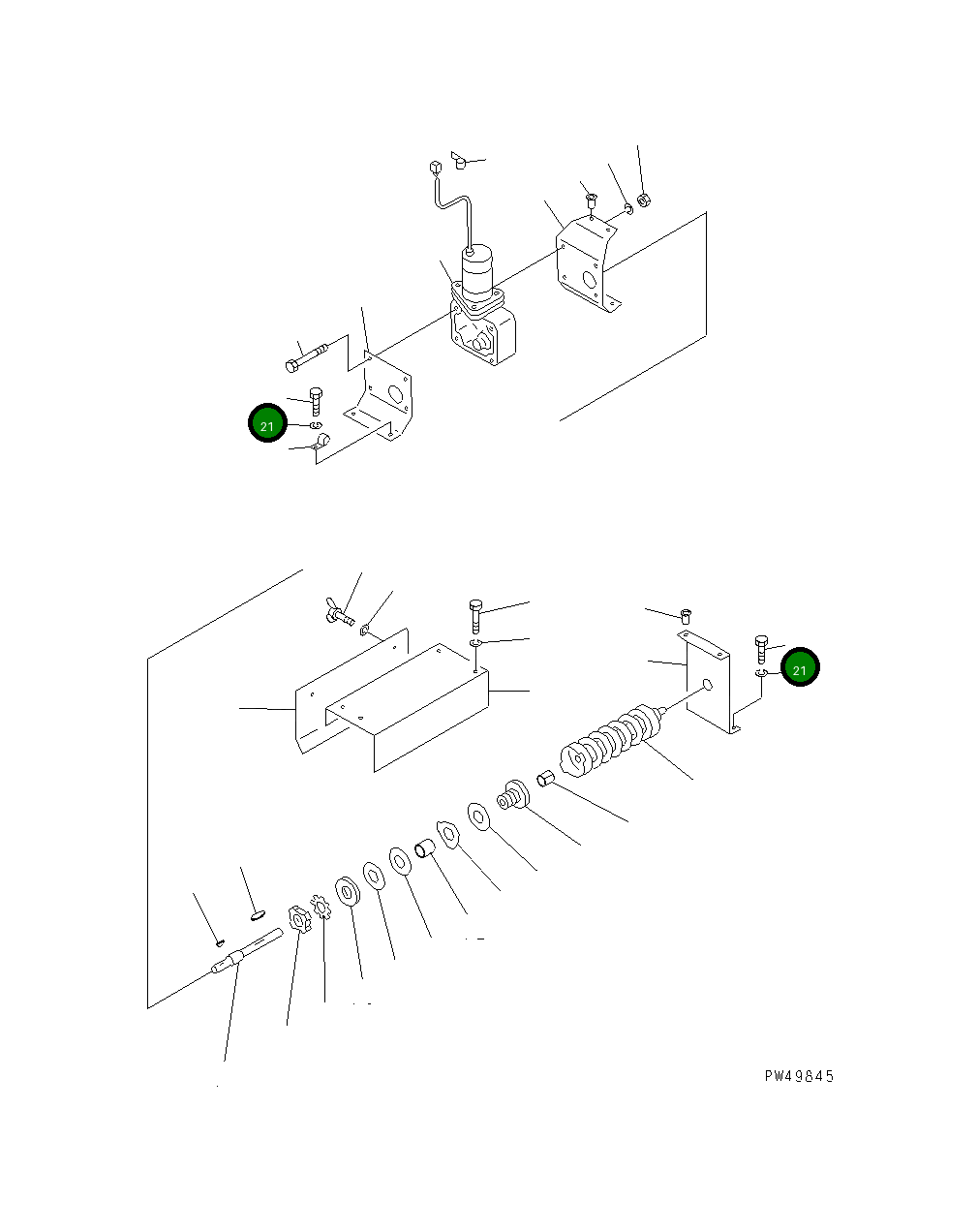 Болт TA01110820 Komatsu