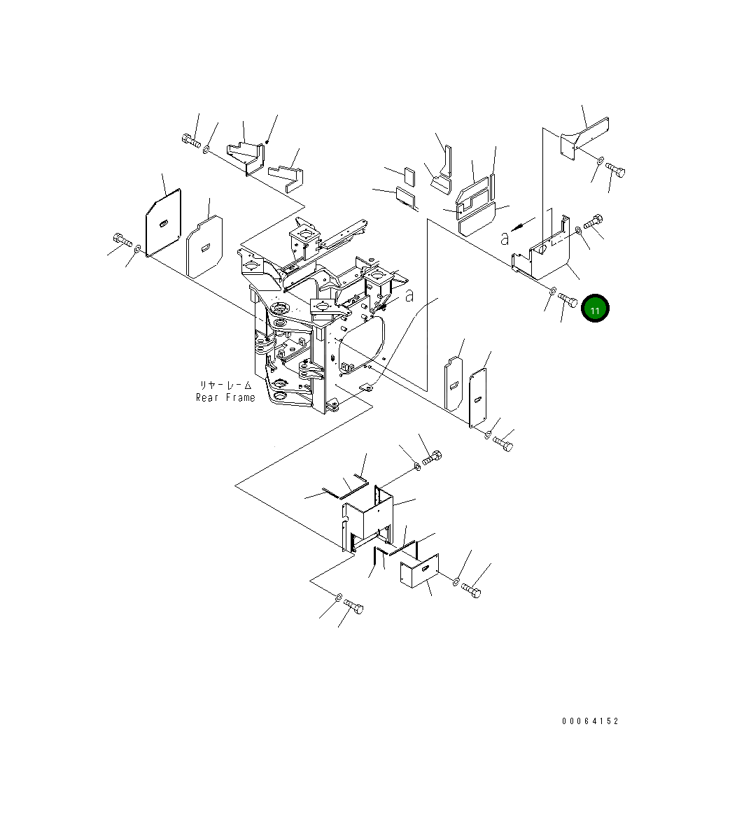 Крышка 425-46-34610  Komatsu