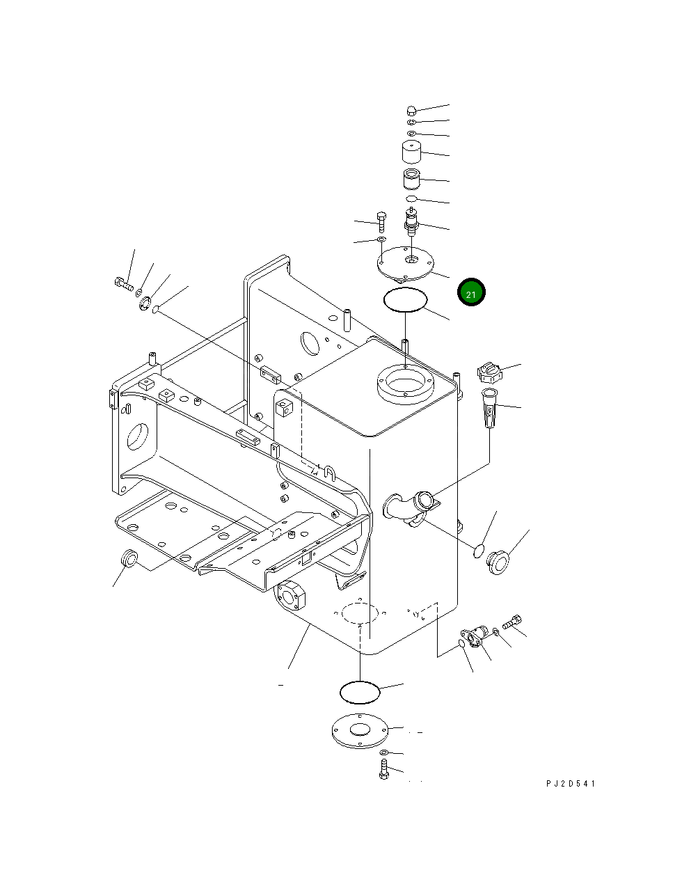 Крышка 569-60-81131 Komatsu