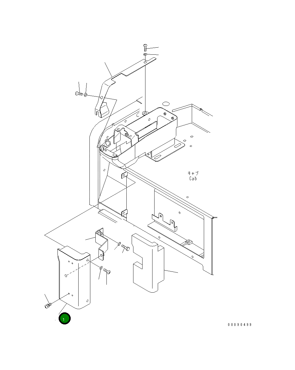 Крышка 22L-54-31620 Komatsu