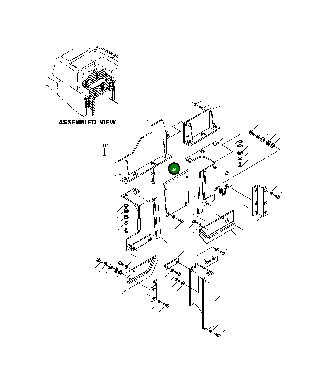 Крышка 426-54-16460 Komatsu