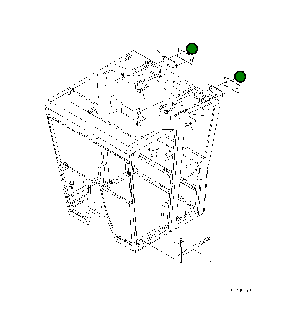 Крышка 23B-951-5841 Komatsu