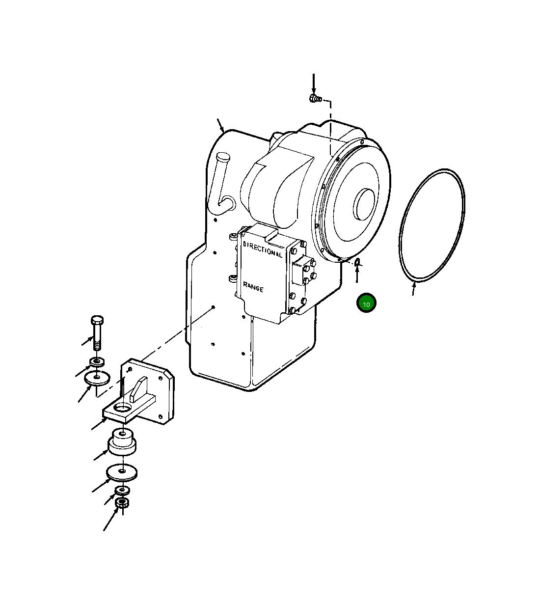 Кольцо уплотнительное (O-Ring) 355 966 R1  Komatsu