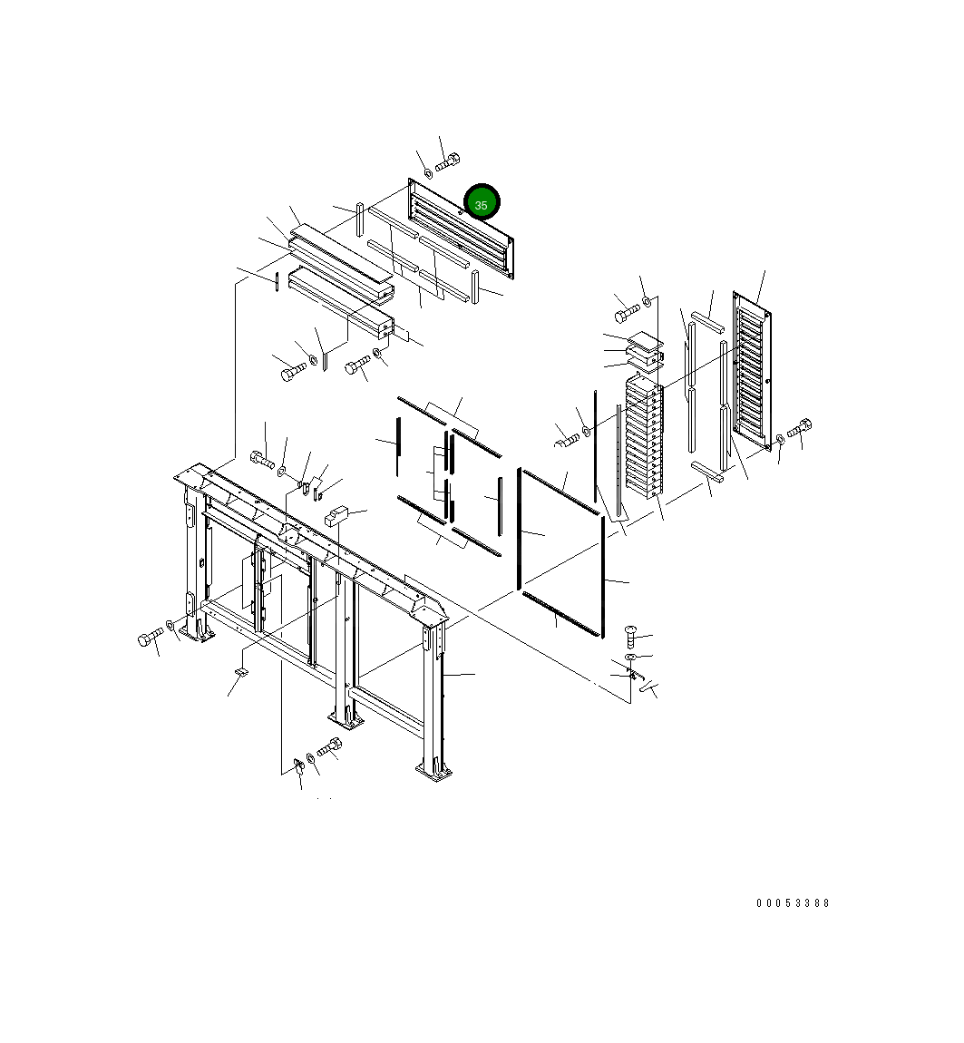 Крышка 21T-54-31351 Komatsu
