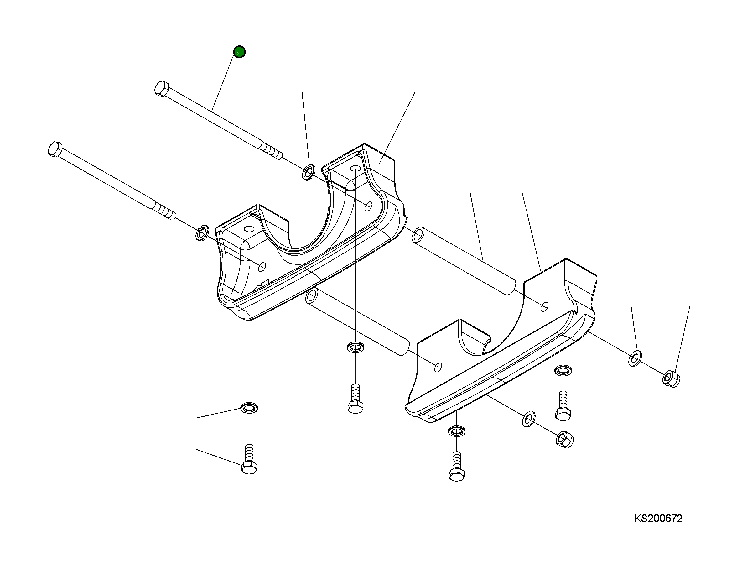 Болт 207-30-KC280 Komatsu