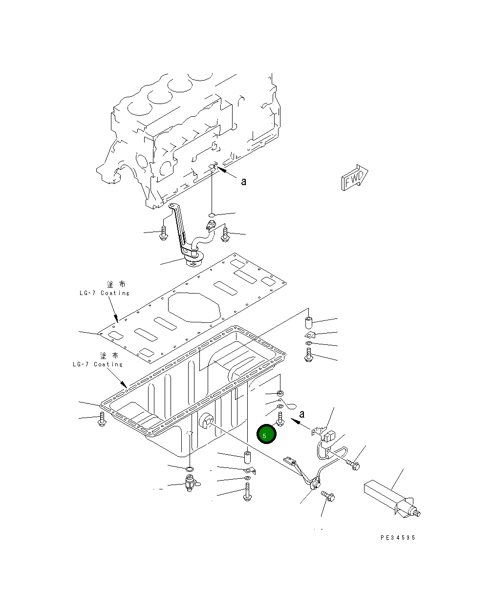 Болт 01435-00830  Komatsu