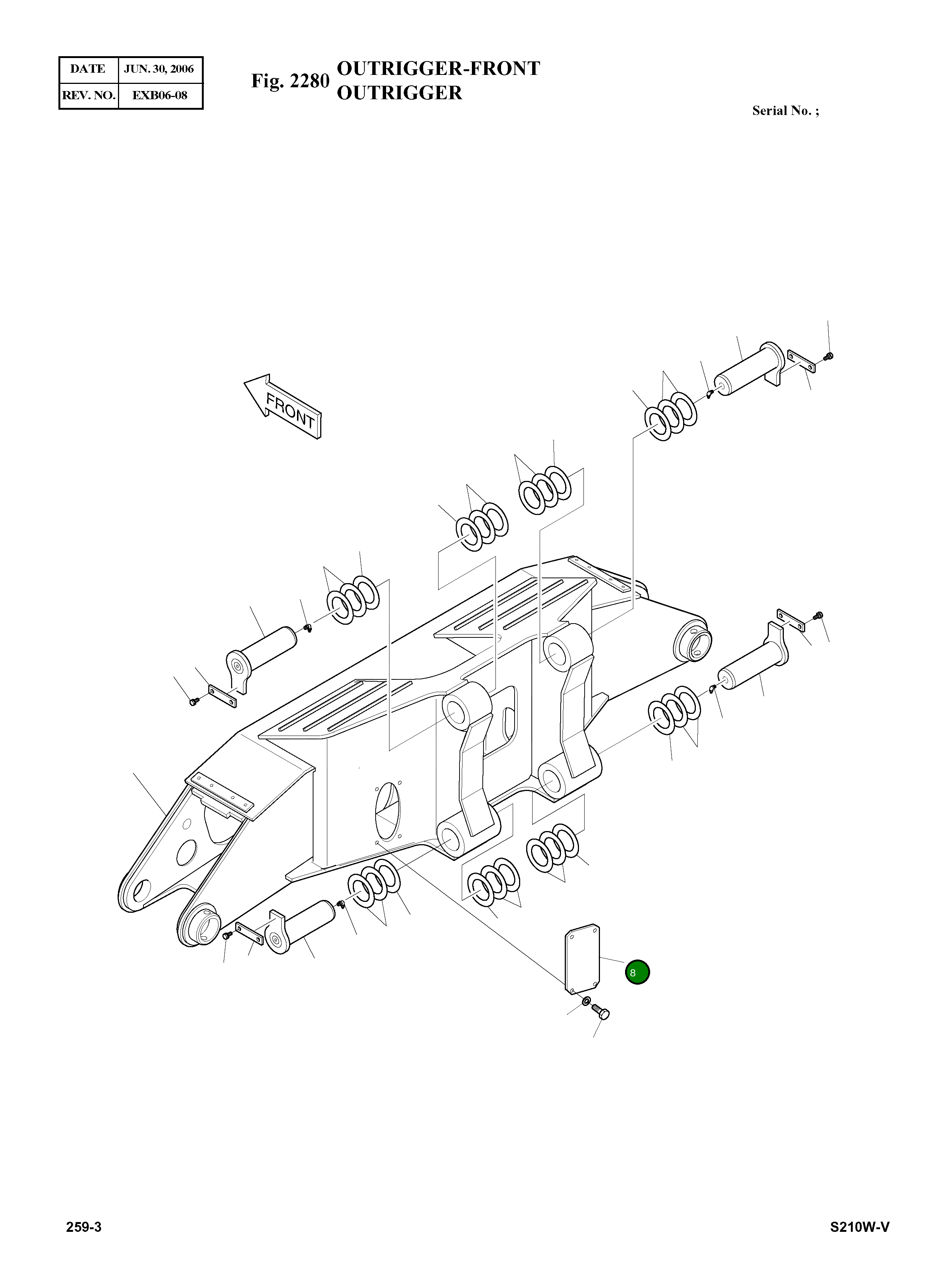 Крышка 2213-4026 Komatsu