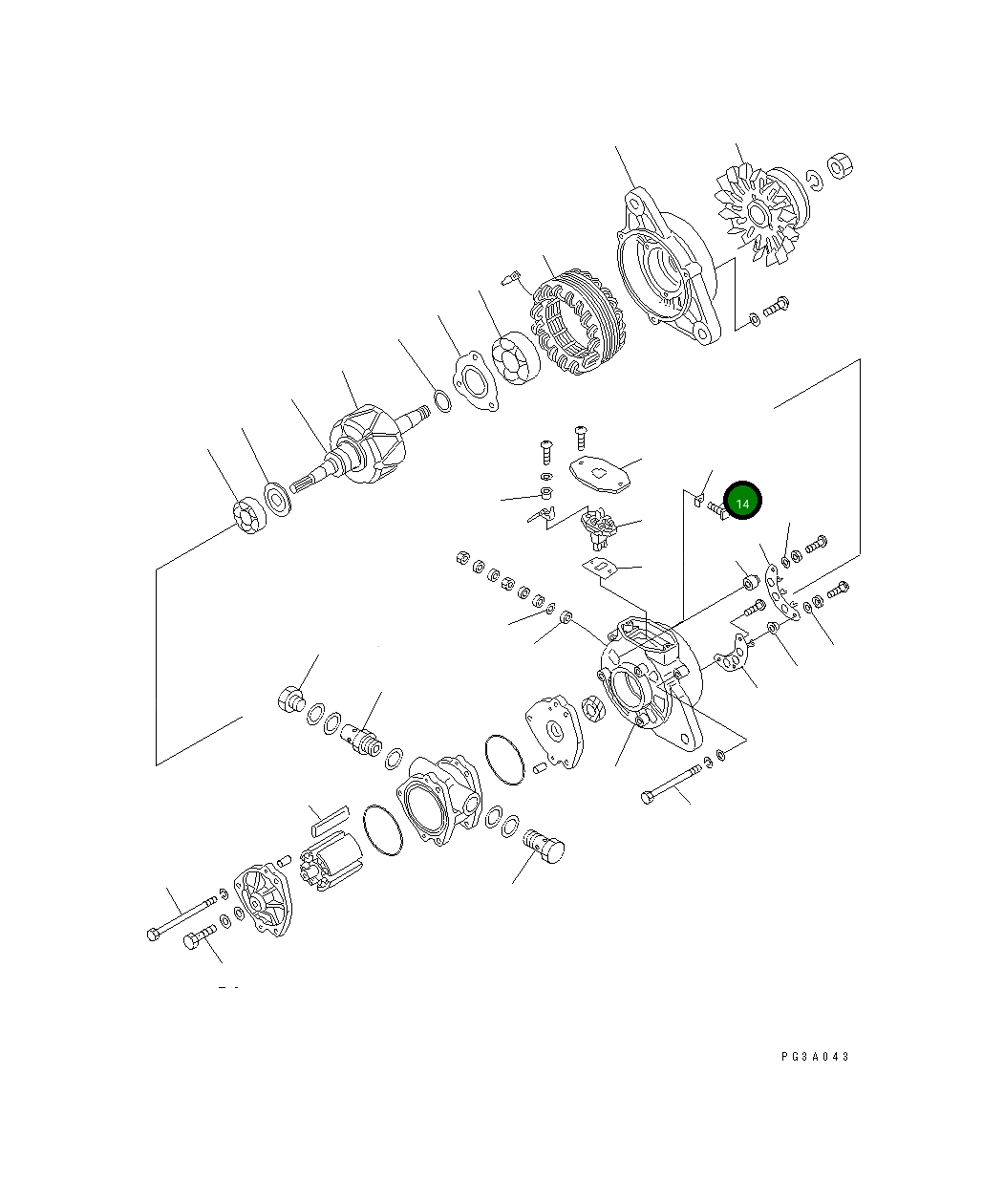 Болт KD0-33901-0640 Komatsu
