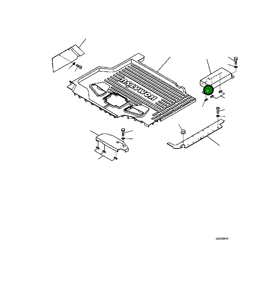 Крышка 4A2-43-11291 Komatsu
