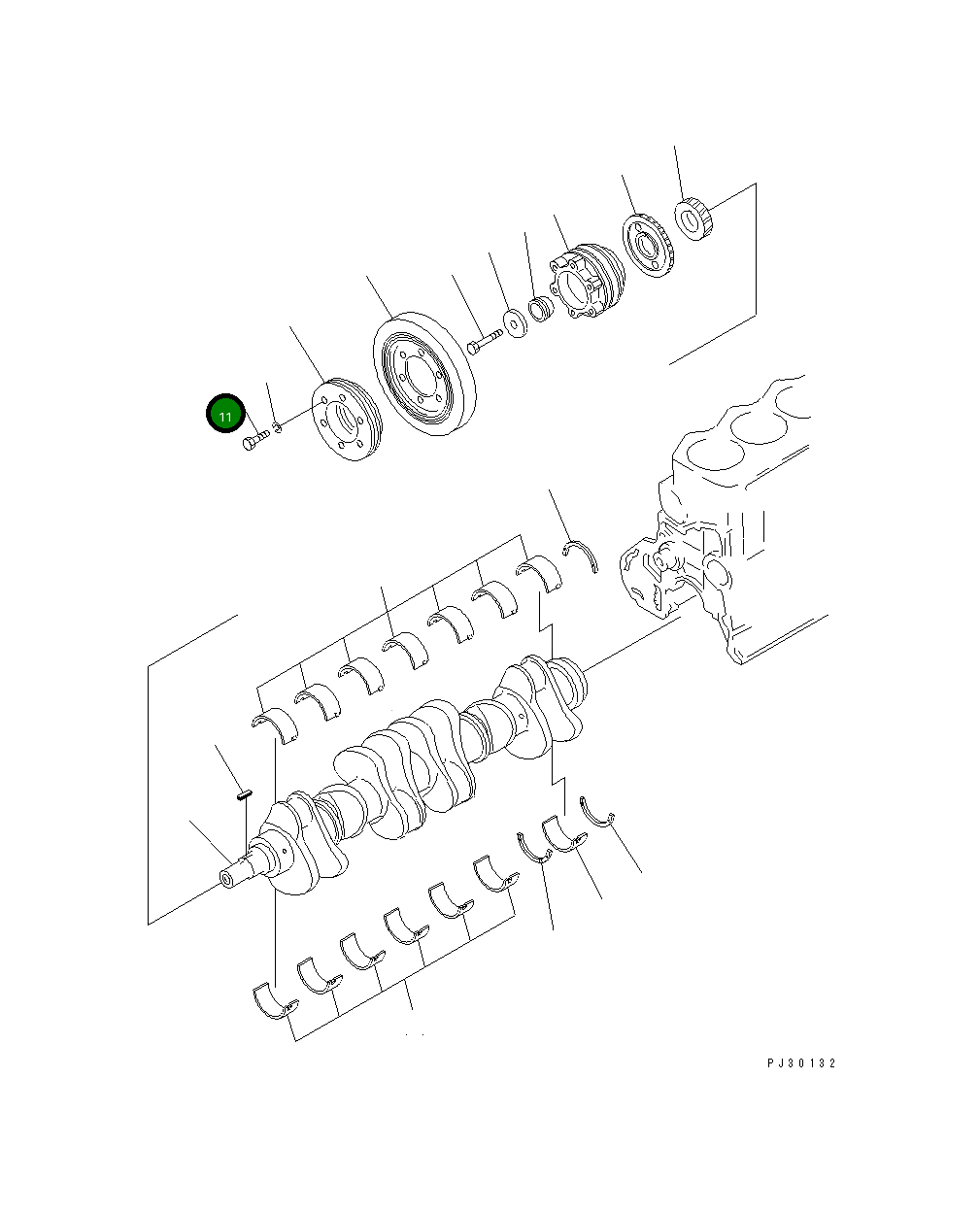 Болт 01010-31270 Komatsu