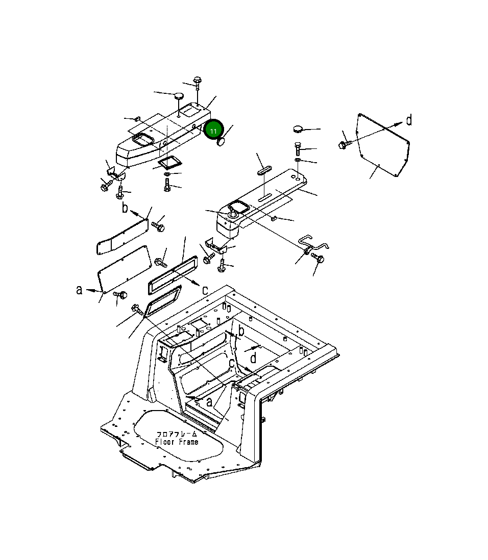 Болт 01439-00825 Komatsu