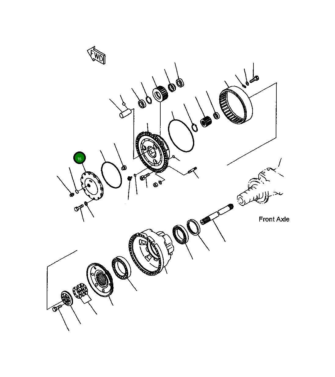 Крышка 428-22-12631  Komatsu