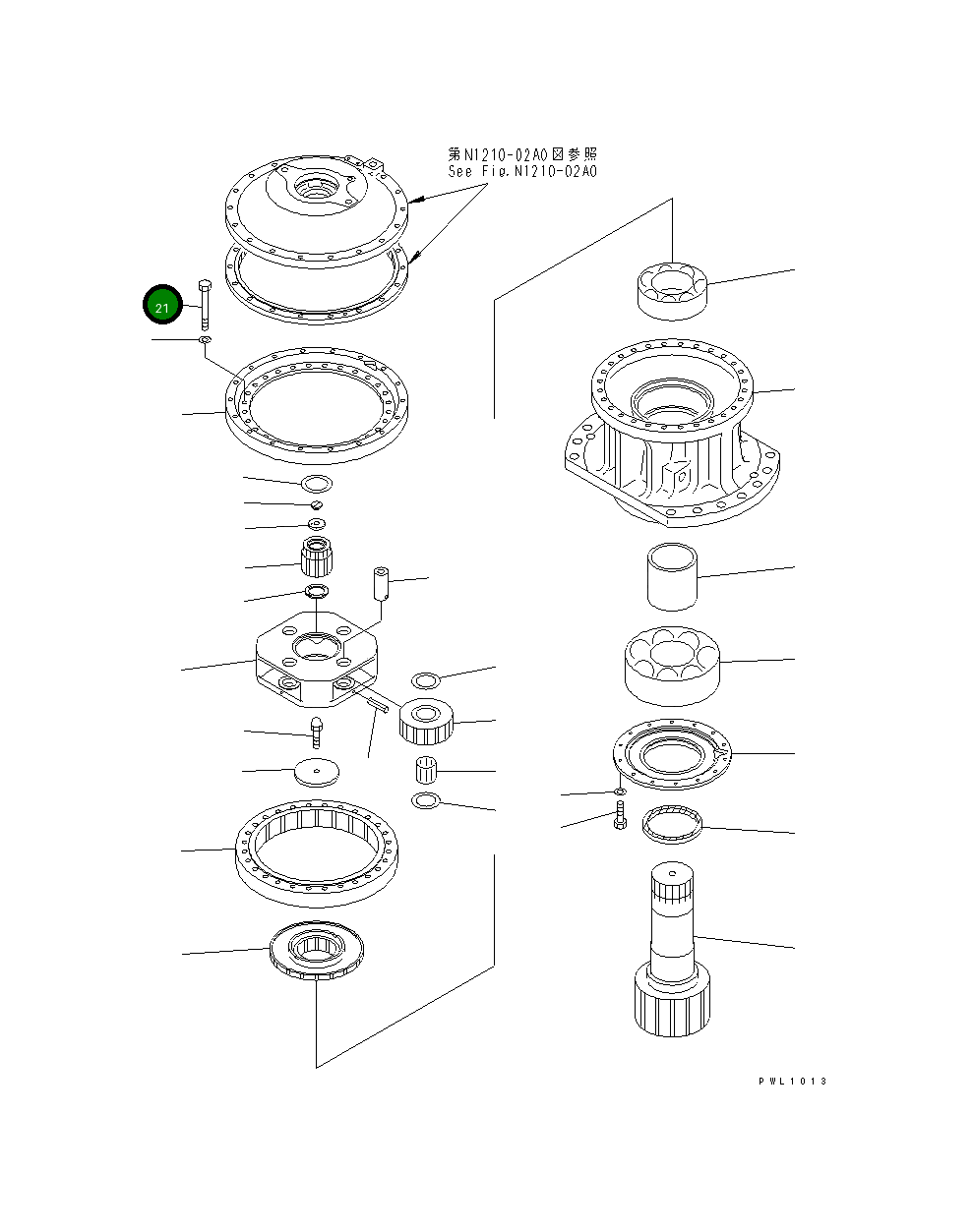 Болт 01011-61820 Komatsu