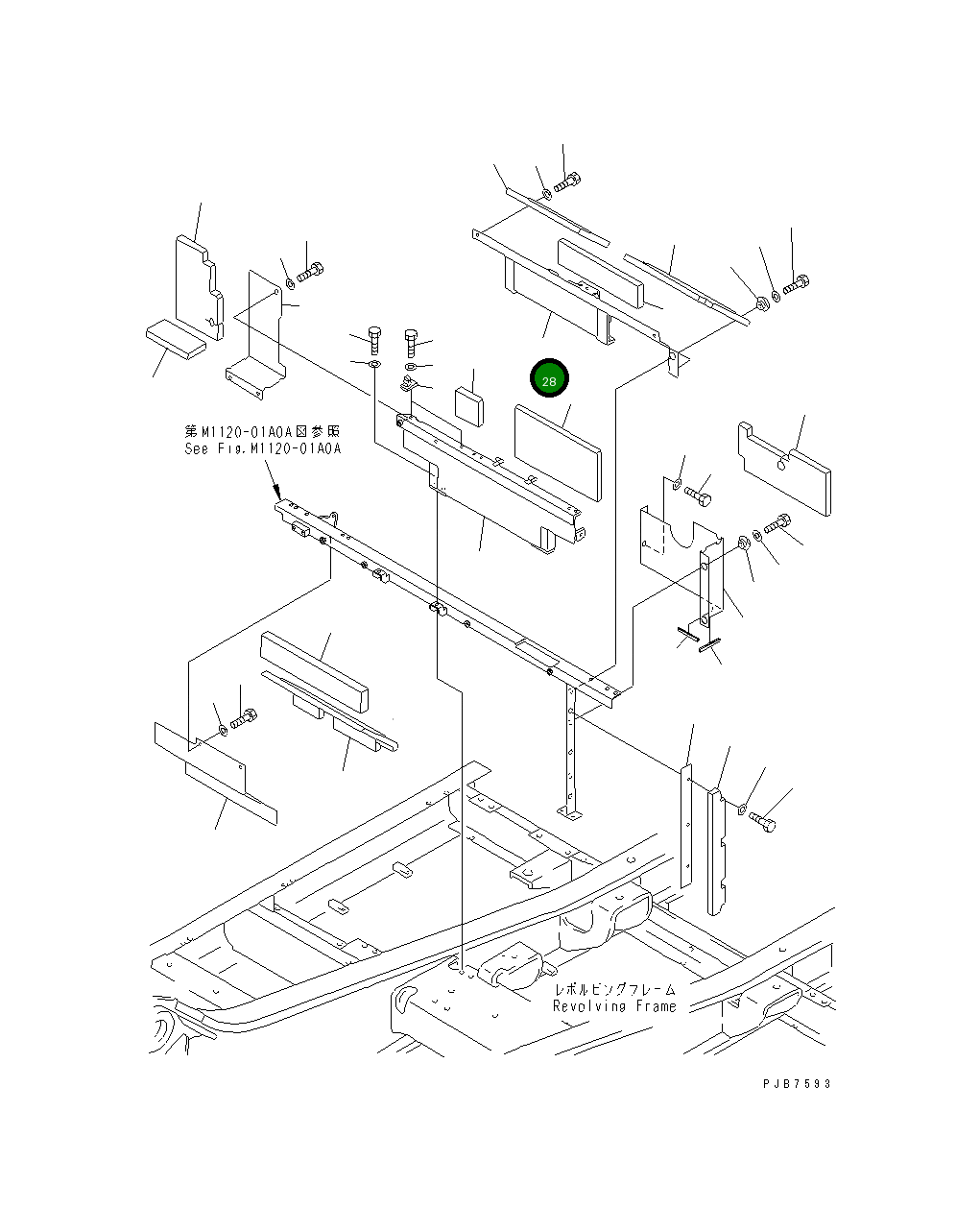 Крышка 207-54-62572  Komatsu