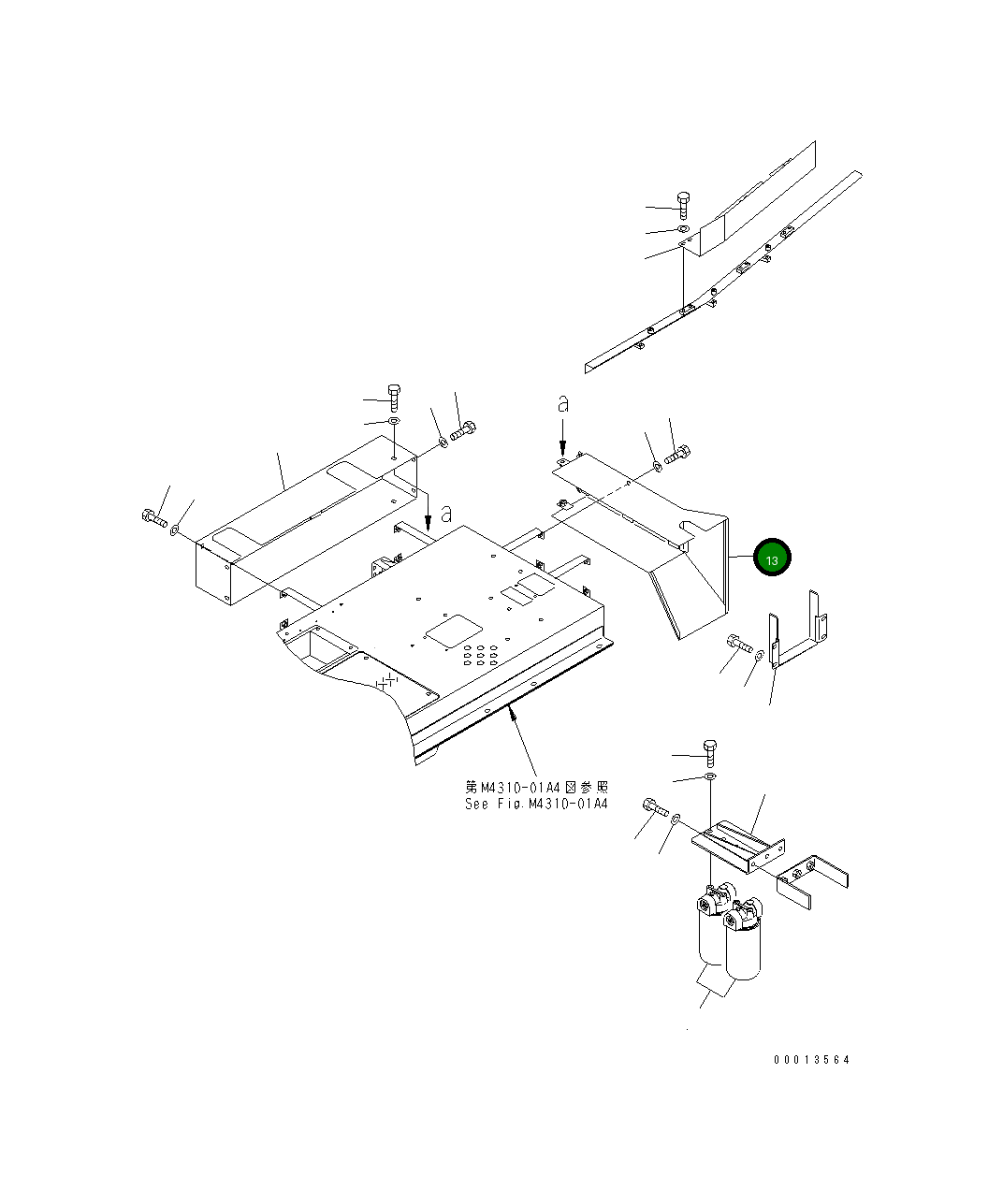 Крышка 427-S05-3391 Komatsu