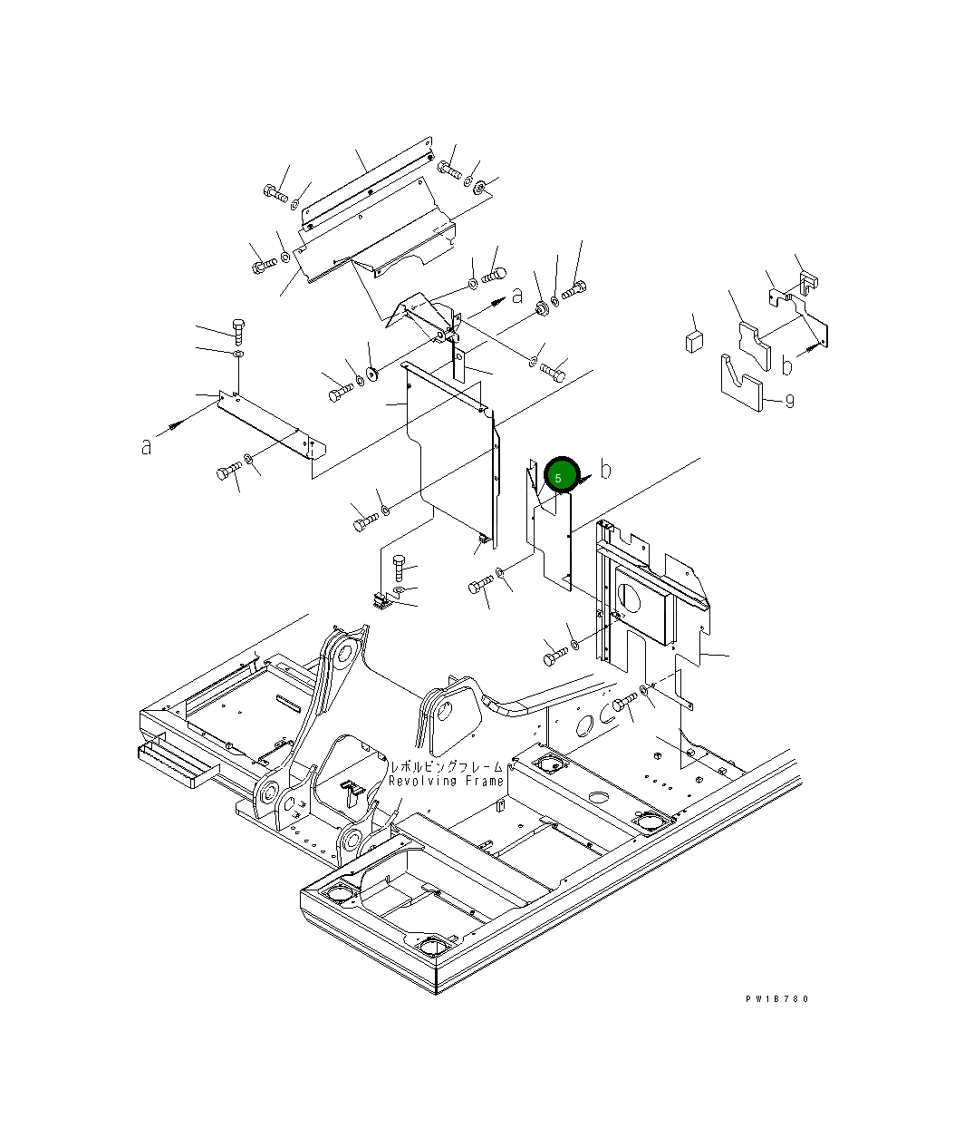 Крышка 20Y-54-61521 Komatsu