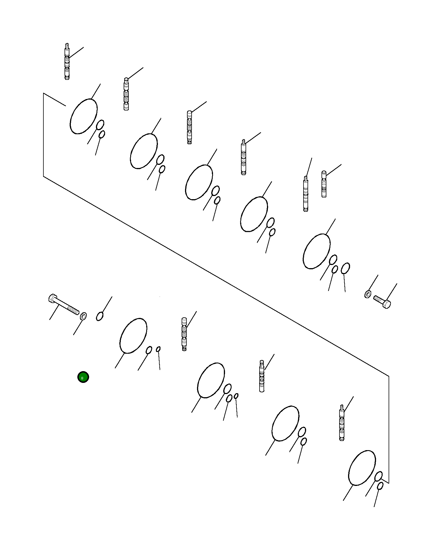 Болт 890001571 Komatsu