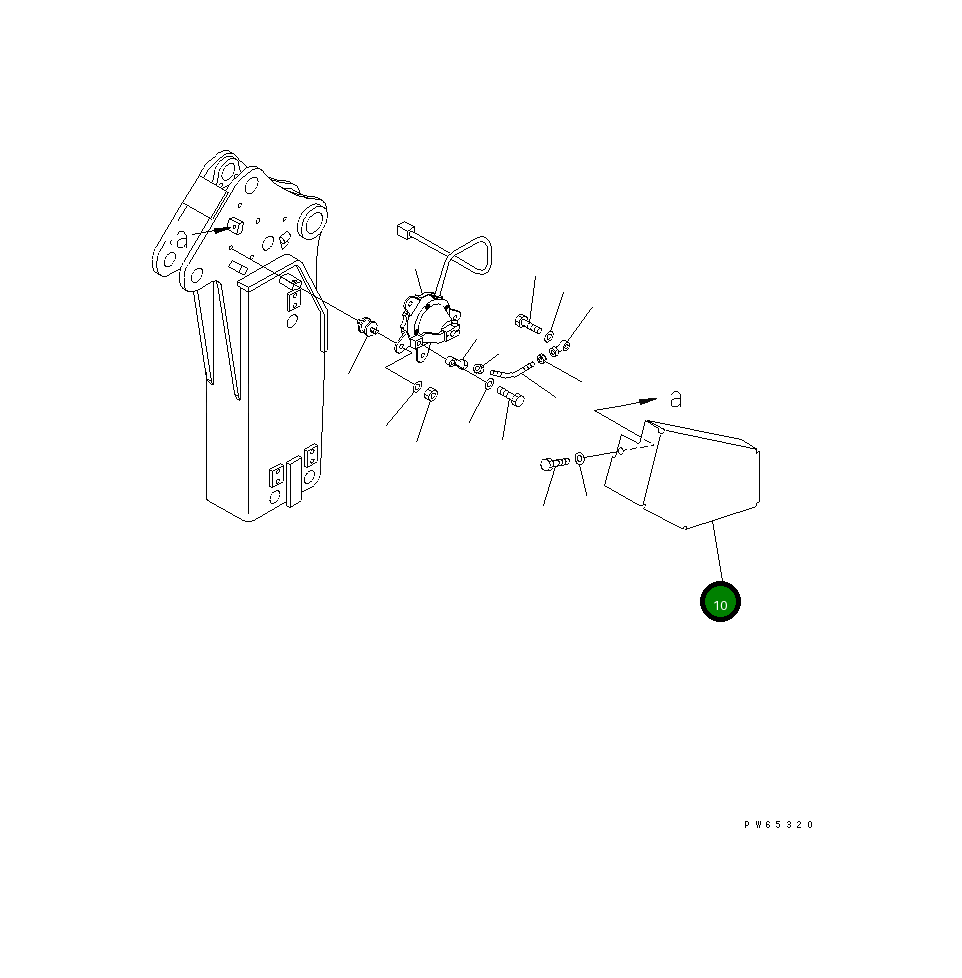 Крышка 21U-970-2194 Komatsu