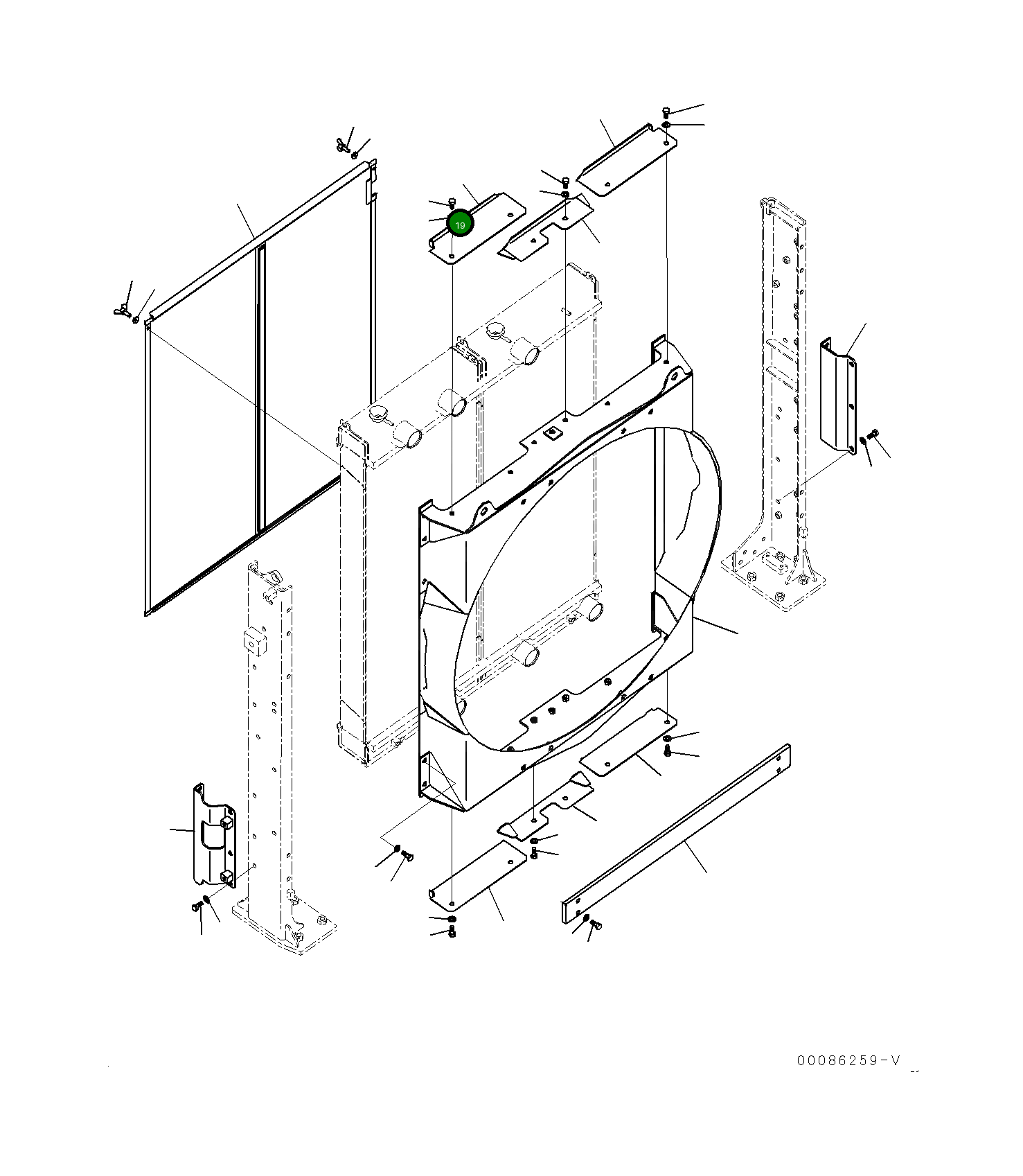Крышка 21M-03-21562 Komatsu