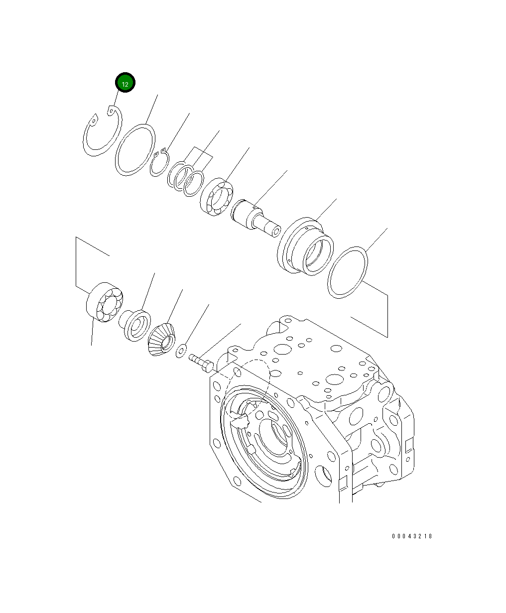 Кольцо 04065-01254  Komatsu