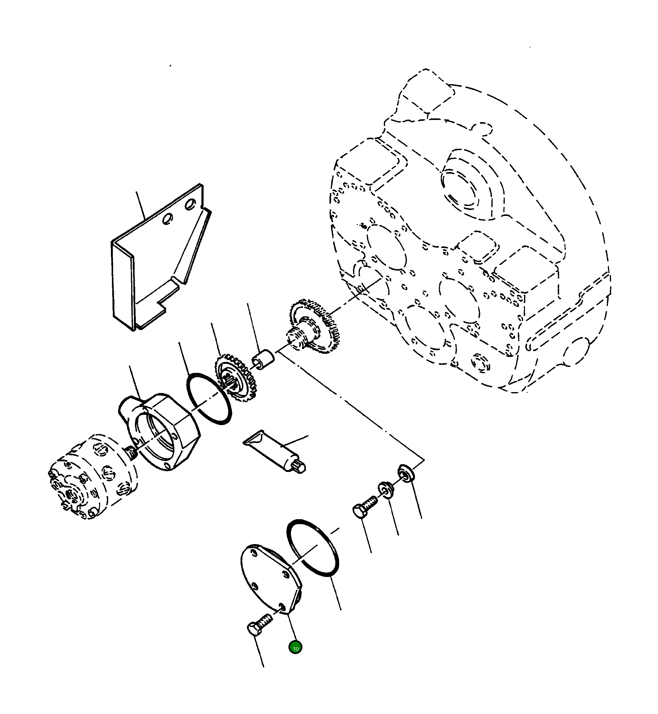 Крышка 4400365M1 Komatsu