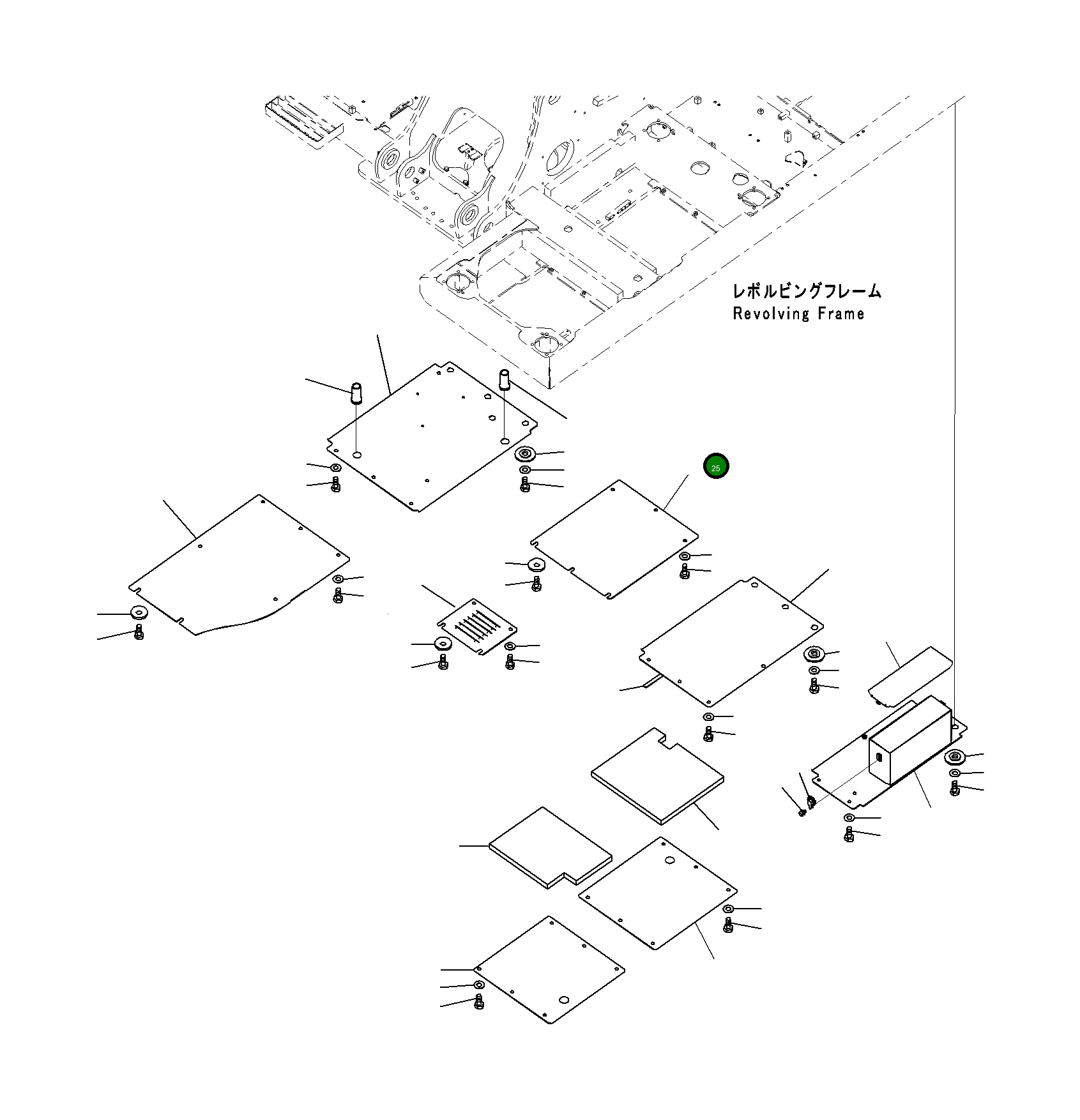 Крышка 20Y-54-73971 Komatsu