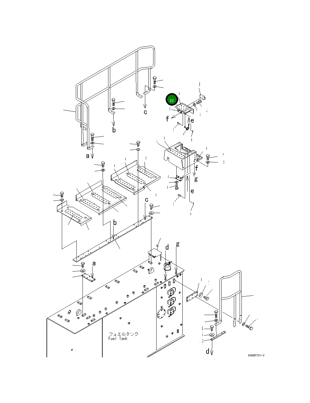 Крышка 21T-53-32621 Komatsu