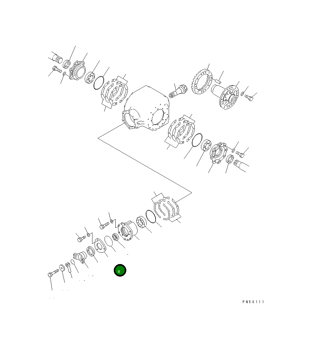 Крышка 23D-22-11160 Komatsu