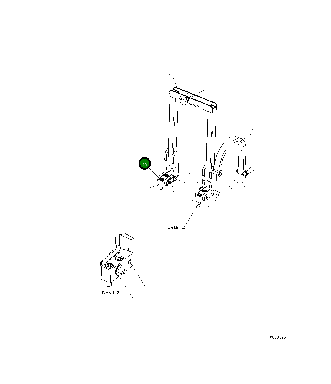 Болт 01252-A1035 Komatsu