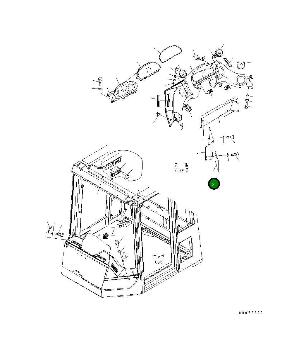 Крышка 426-926-3742 Komatsu