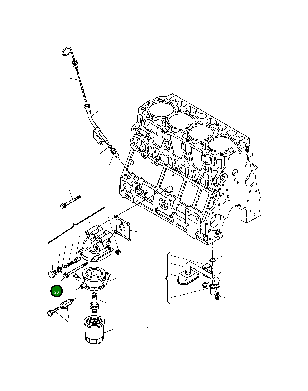 Болт YM26106-061152 Komatsu
