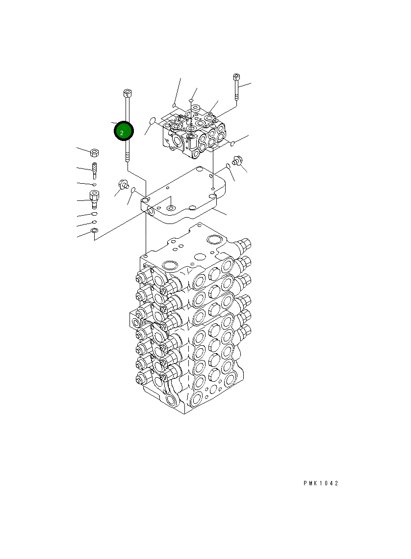 Болт TM0576-074 Komatsu