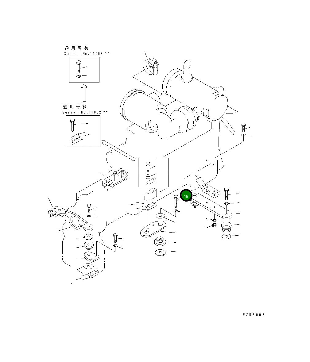 Болт 01011-51805 Komatsu