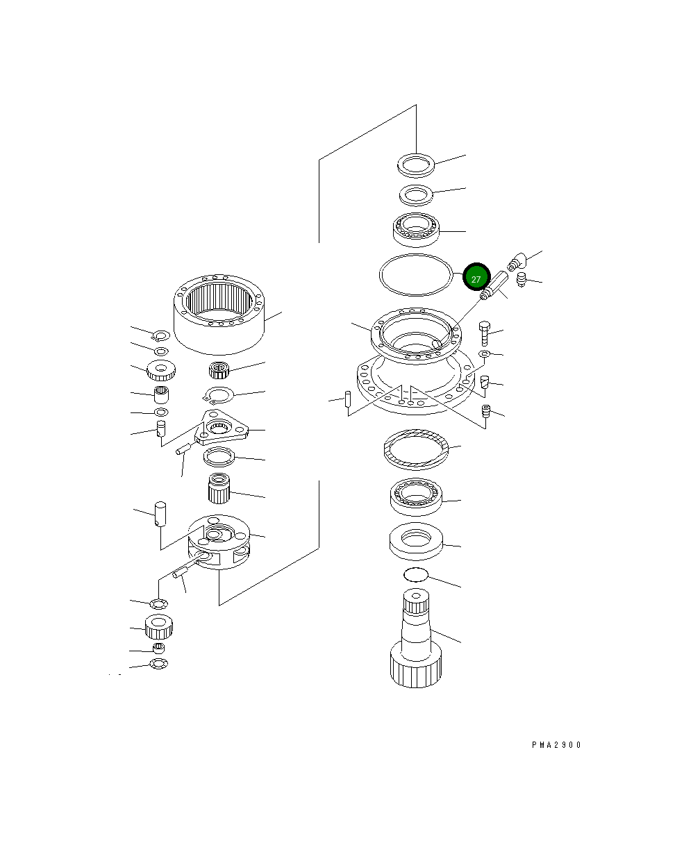 Кольцо уплотнительное (O-Ring) 203-26-61360 Komatsu