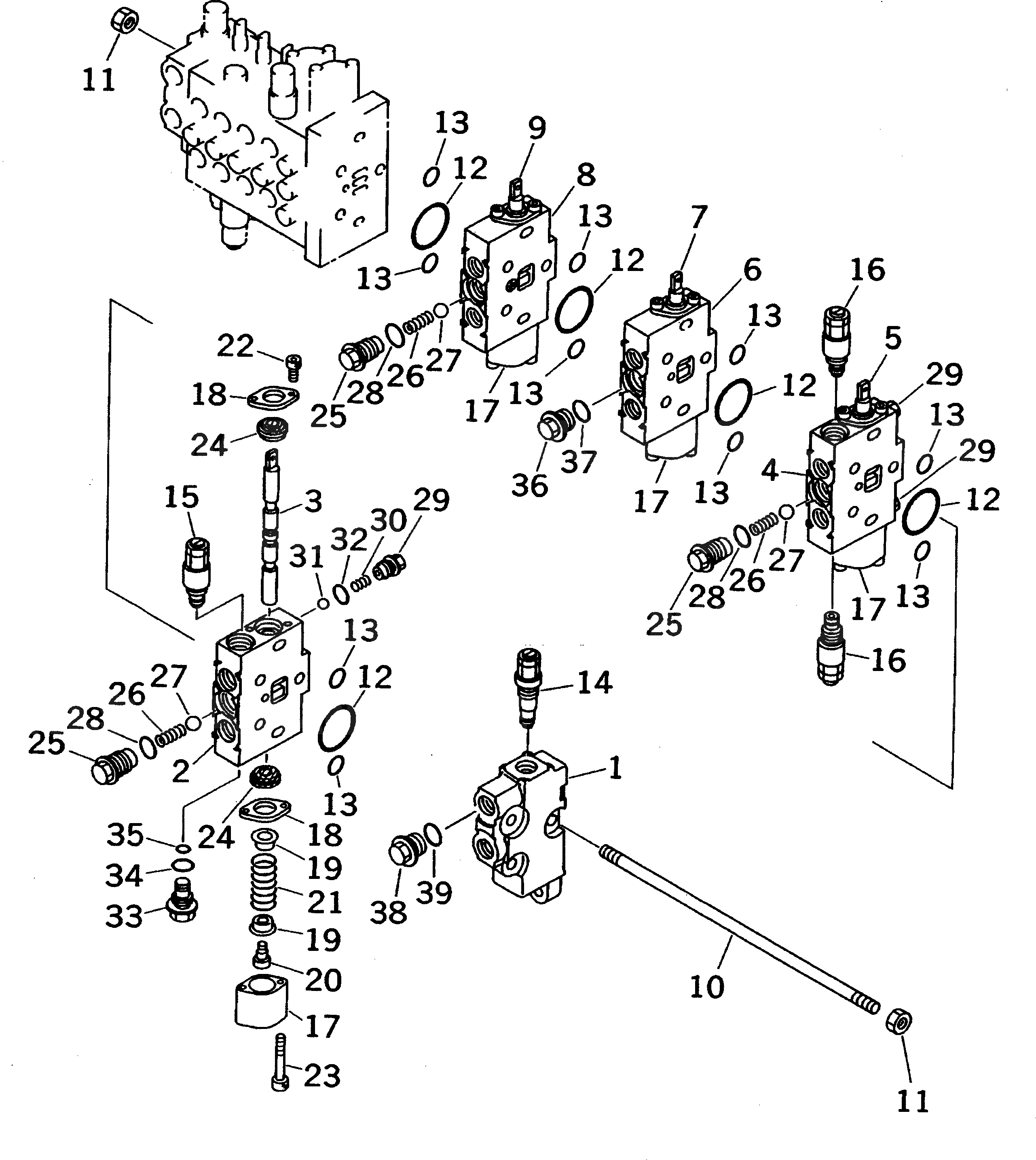 Болт 01252-30510 Komatsu