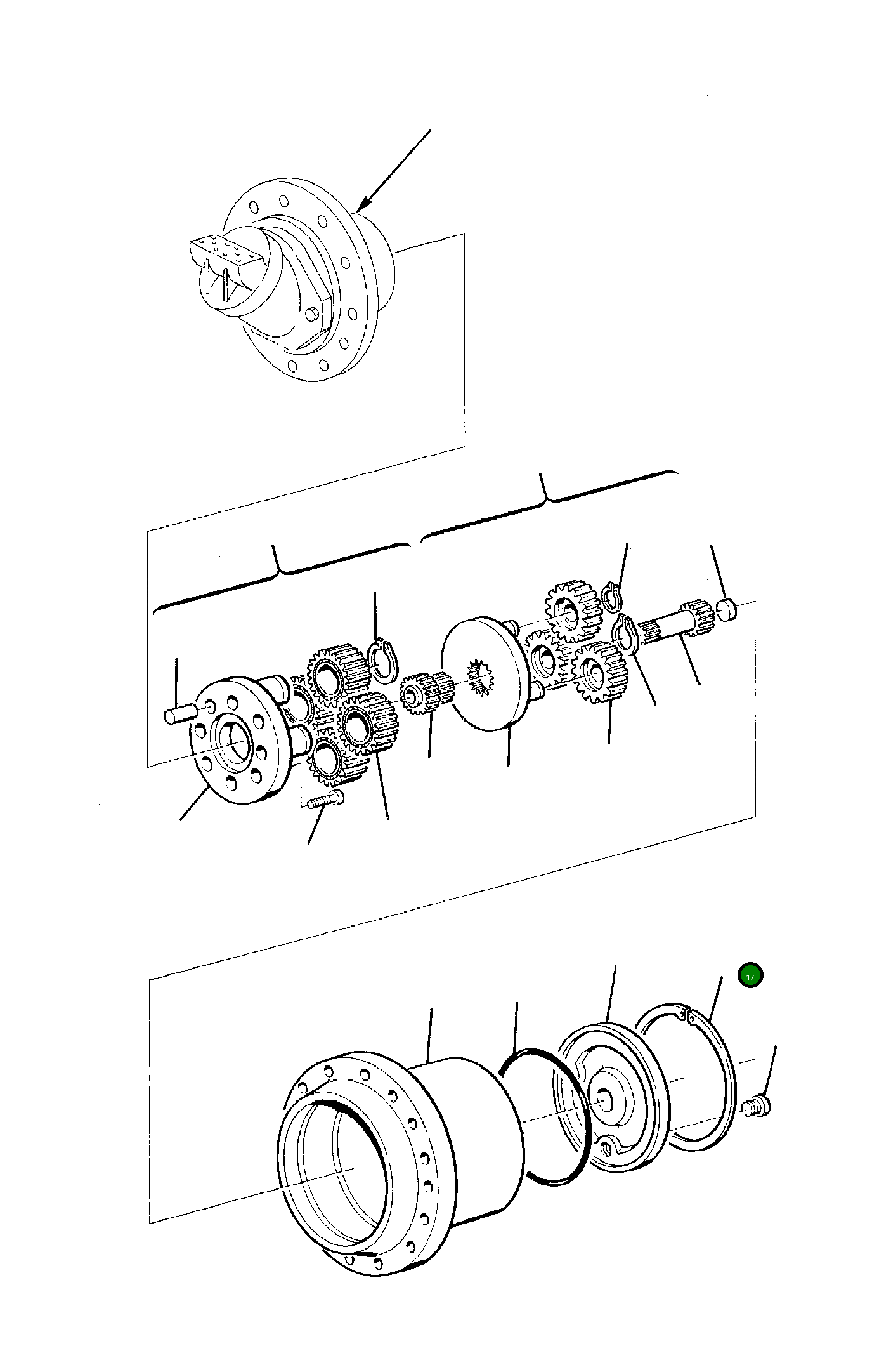 Крышка 21D-60-15380 Komatsu