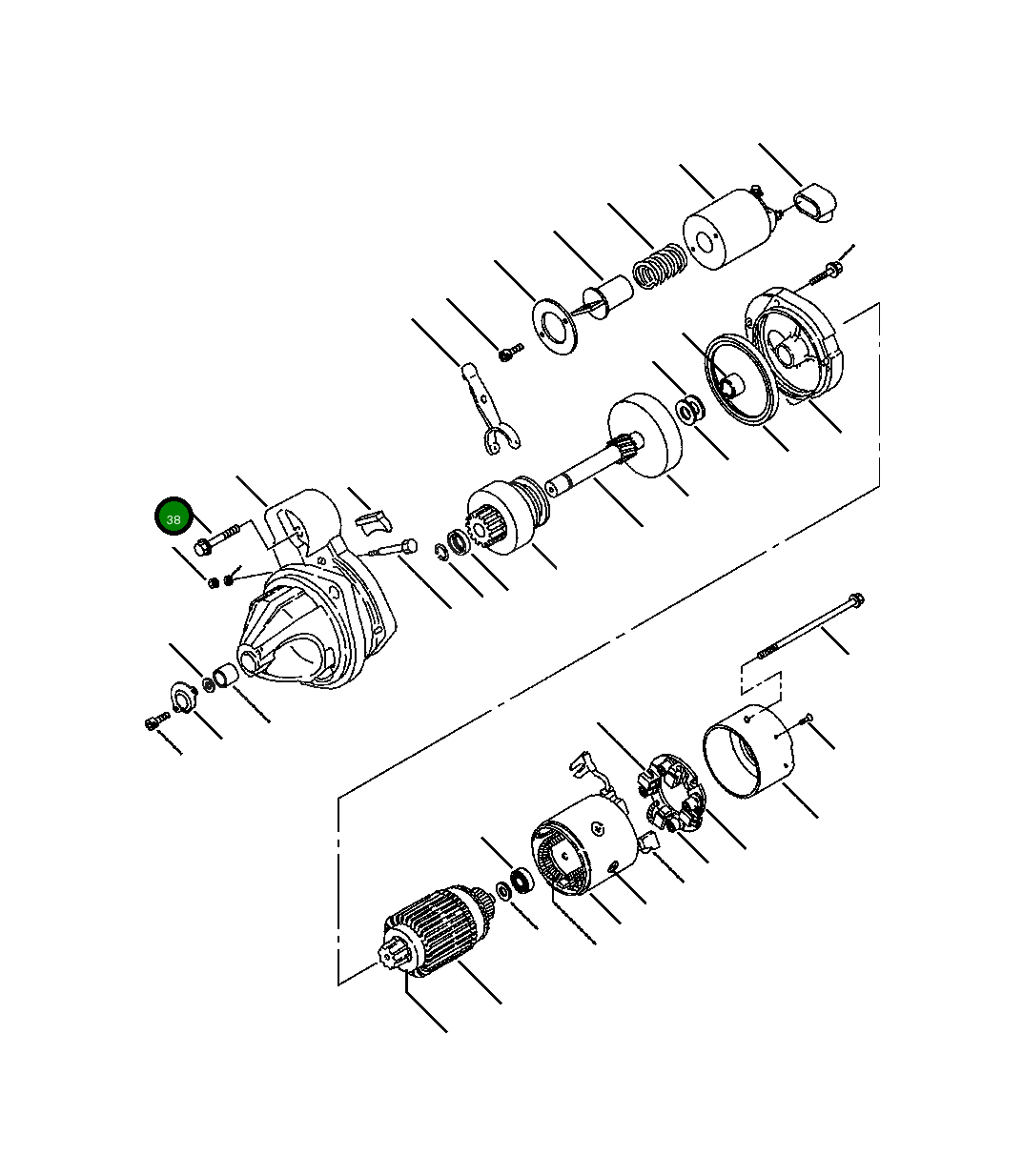 Болт YM261060-60452 Komatsu
