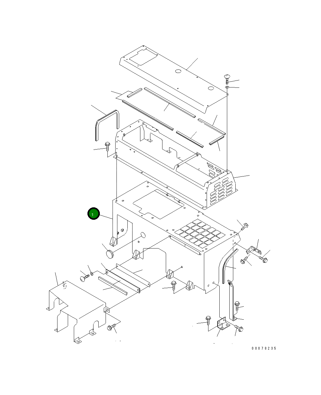 Крышка 567-54-76311 Komatsu