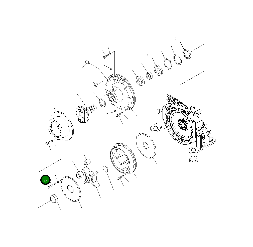 Болт 01011-61215 Komatsu