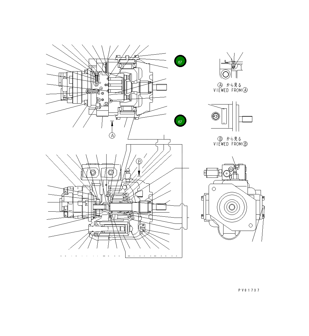 Болт YM172176-73900 Komatsu