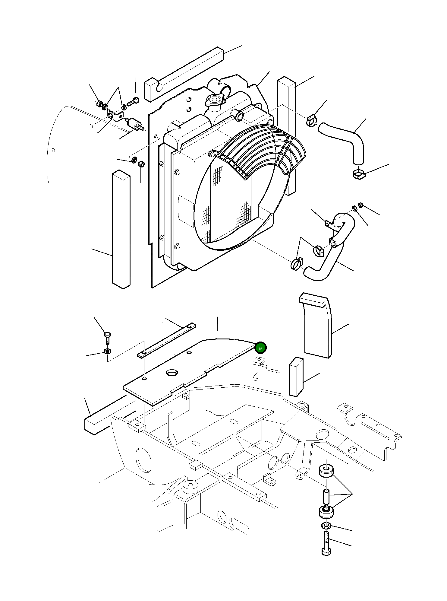 Крышка 3F4507613 Komatsu
