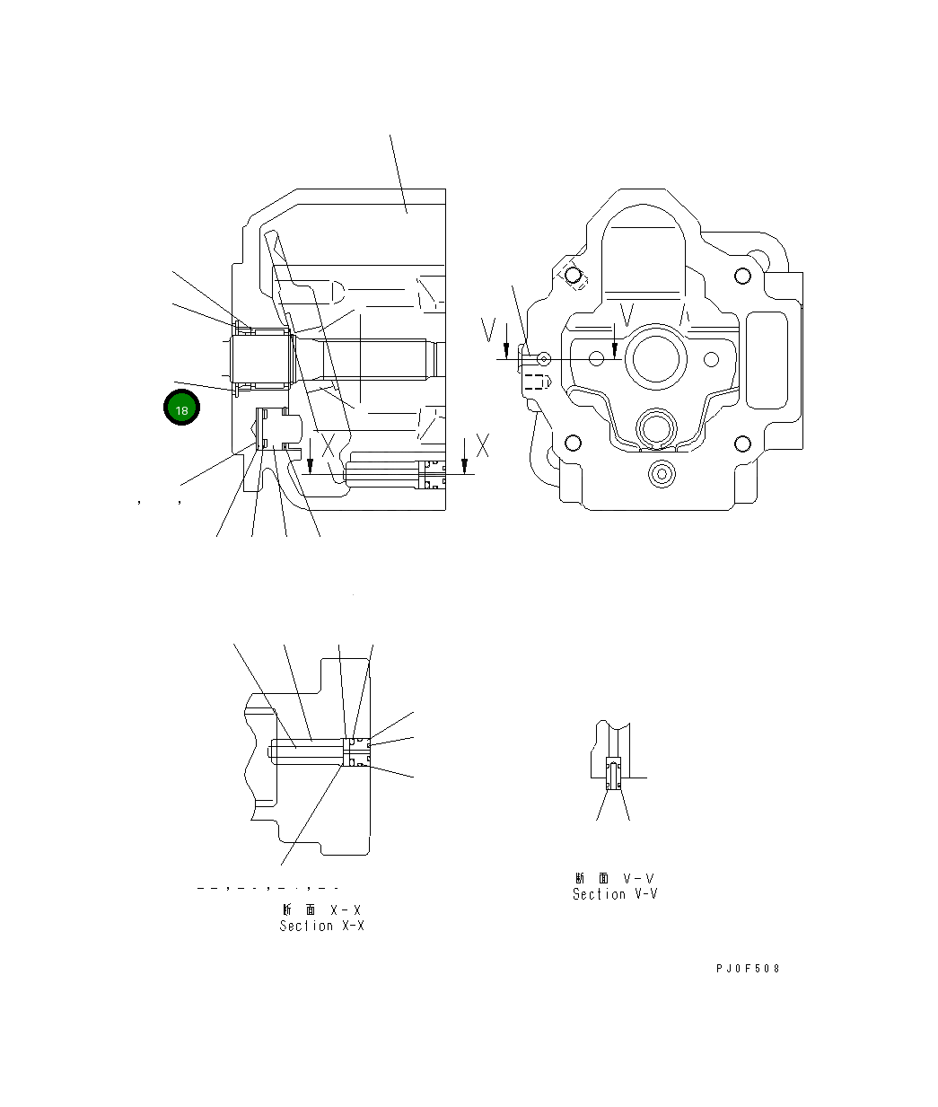 Кольцо UC1303013889 Komatsu