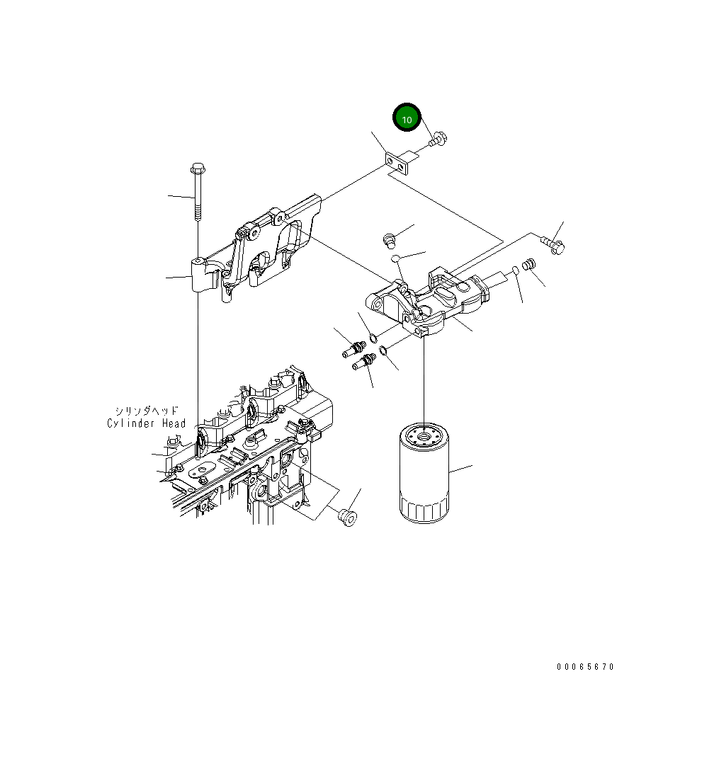 Болт 6731-61-4250 Komatsu