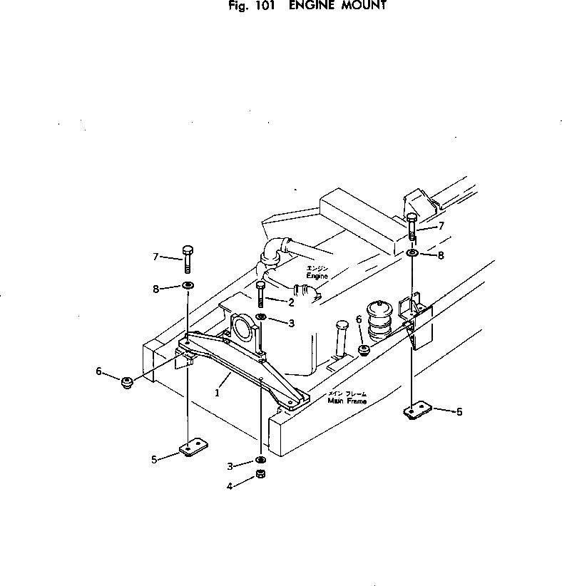 Болт 01011-51890  Komatsu