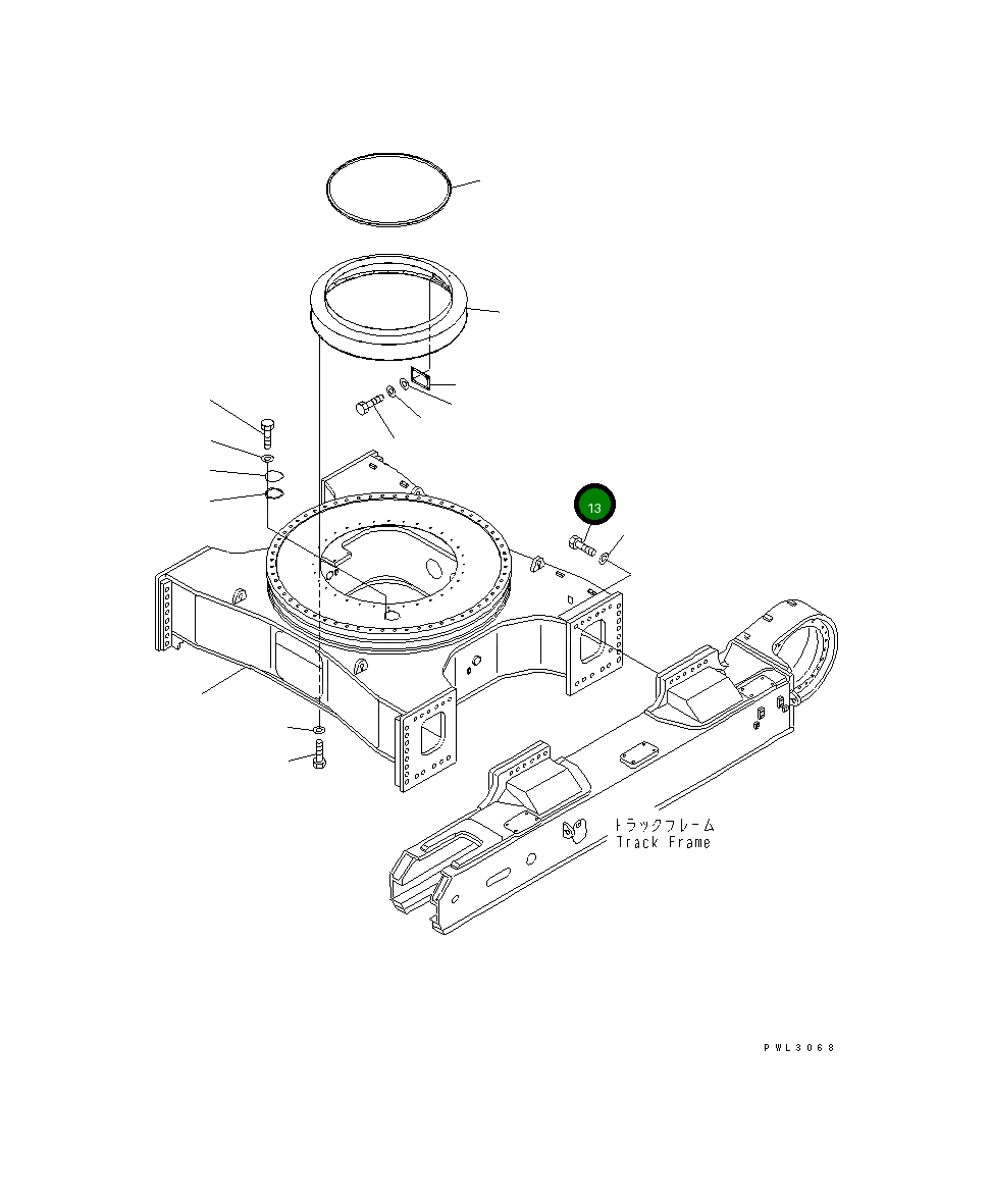 Болт 21T-30-71160 Komatsu