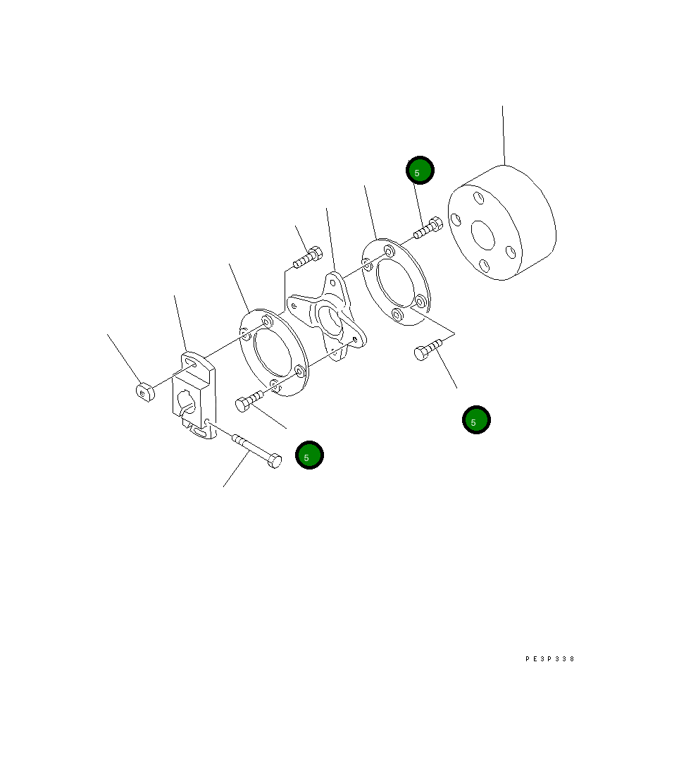 Болт ND949040-6361 Komatsu
