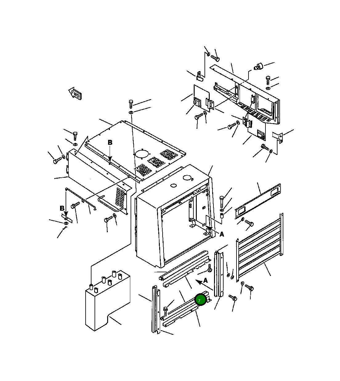 Крышка 425-54-11242 Komatsu