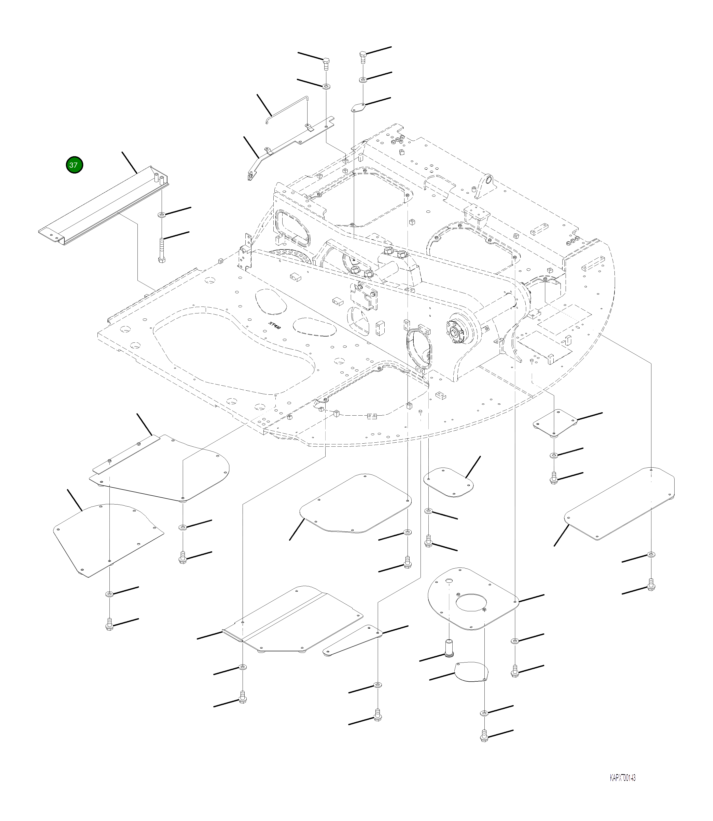 Крышка 4A1-54-26570 Komatsu