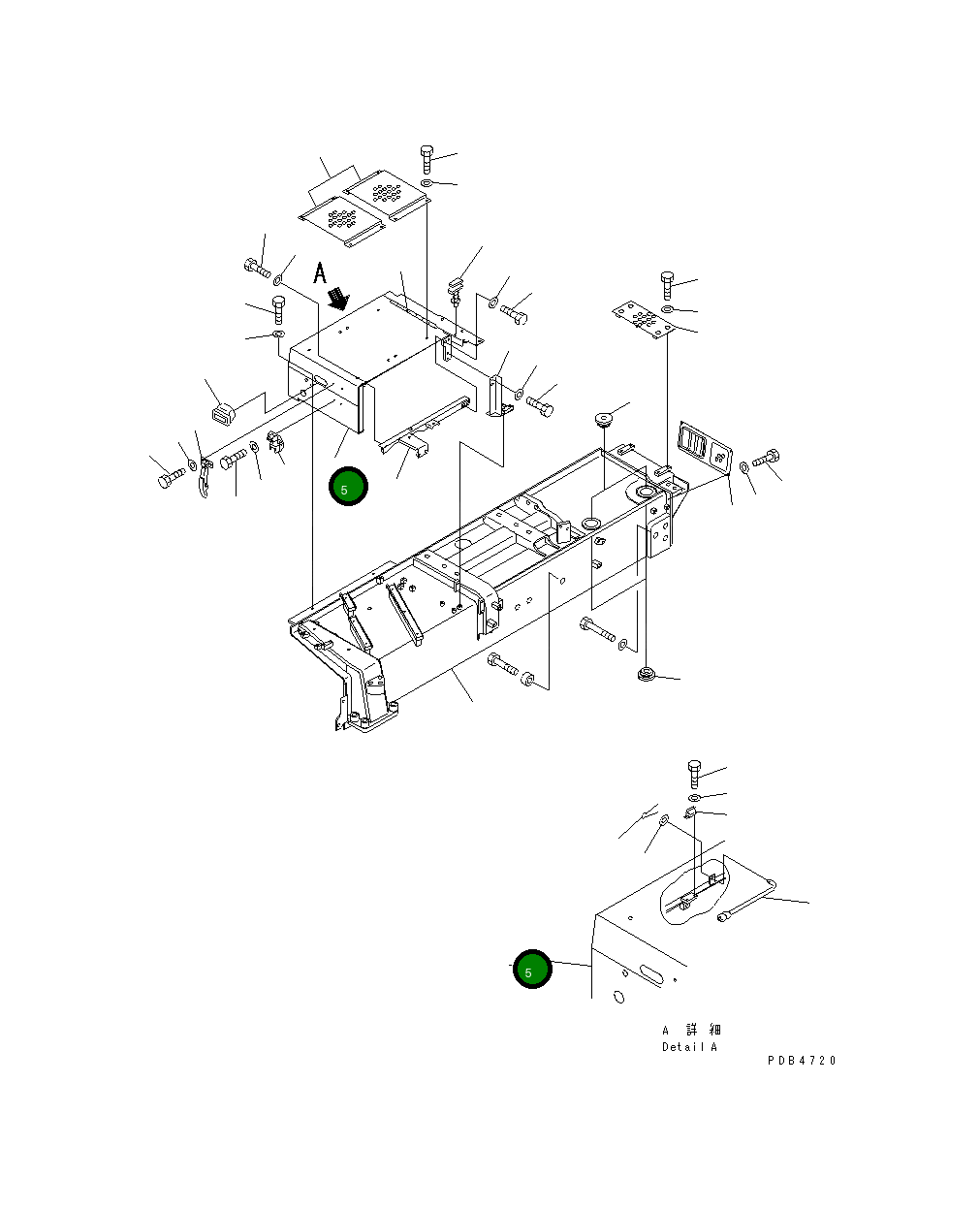 Крышка 195-54-71450 Komatsu